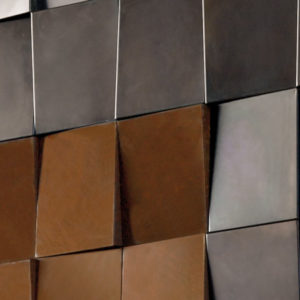 Indoor wall covering system metal - Decastelli Italian design