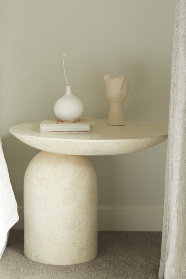 WALTER BEDSIDE / LARGE STONE SIDE TABLE - Image 2